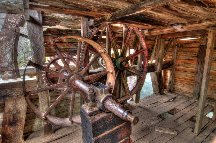 Grist Mill Gears Photograph by Steve Stuller