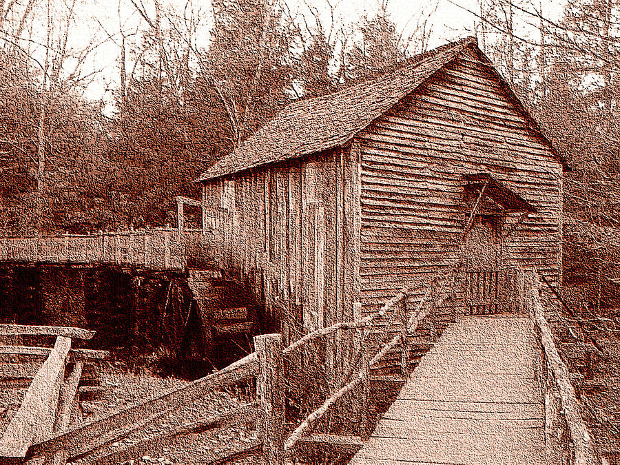 Grist mill in Cades Cove Photograph by Steve Carpenter