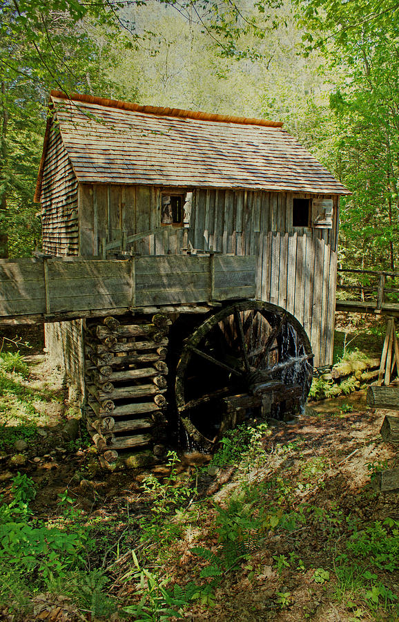 Grist Mill Photograph by Sandy Keeton