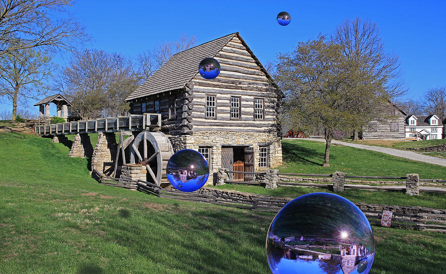 Grist Mill Visitors Photograph by Christopher McKenzie