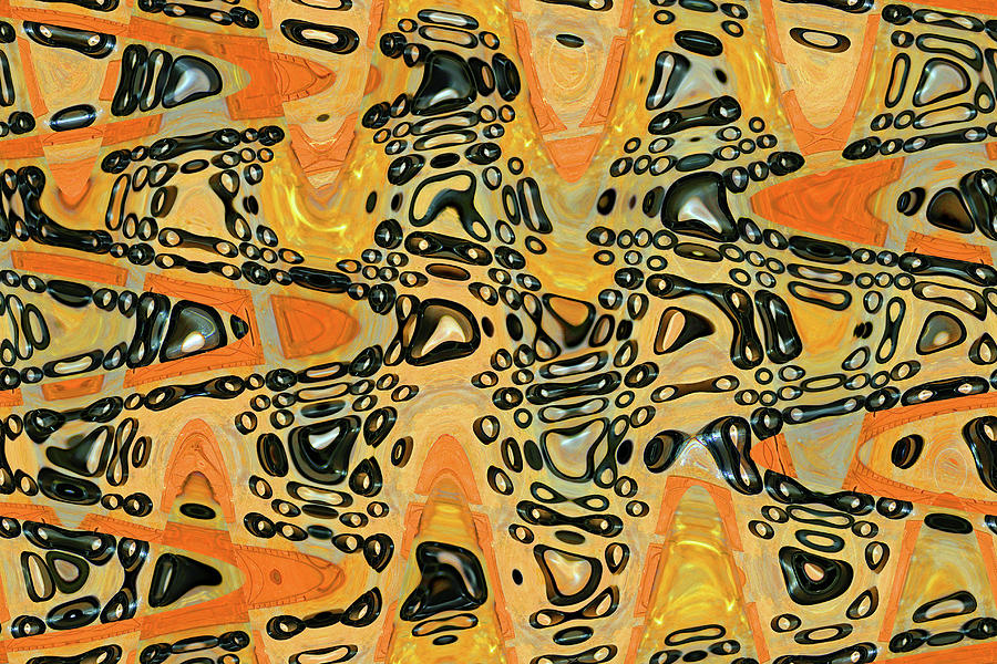 Grommets Abstract Digital Art by Tom Janca
