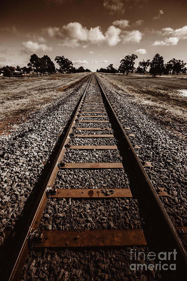Grong Grong train track Photograph by Jorgo Photography