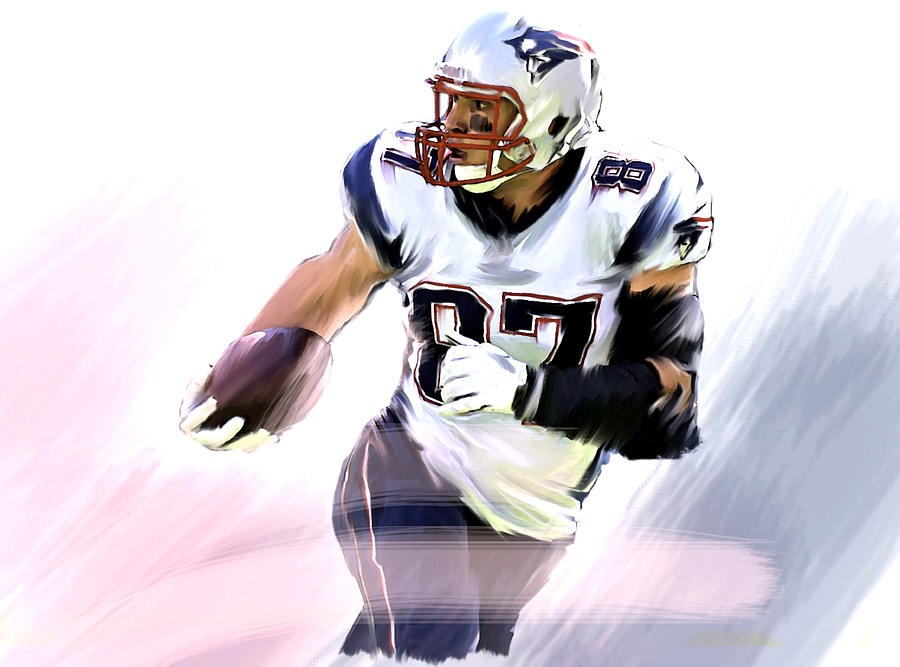 Gronk  Rob Gronkowski  Painting by Iconic Images Art Gallery David Pucciarelli