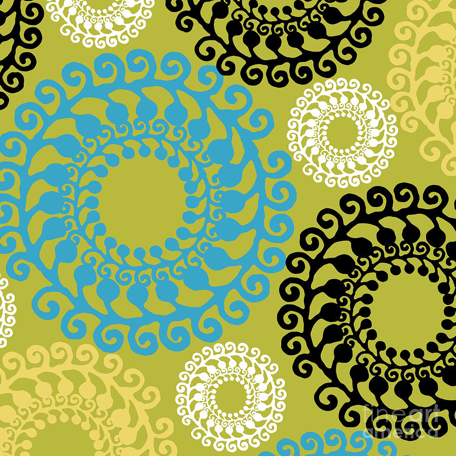Pattern Painting - Groovy Circles by Mindy Sommers