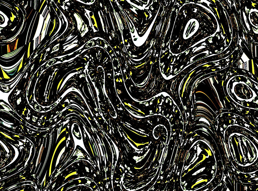 Grosbeak Bird Panet Abstract 3938 wa2ab Digital Art by Tom Janca