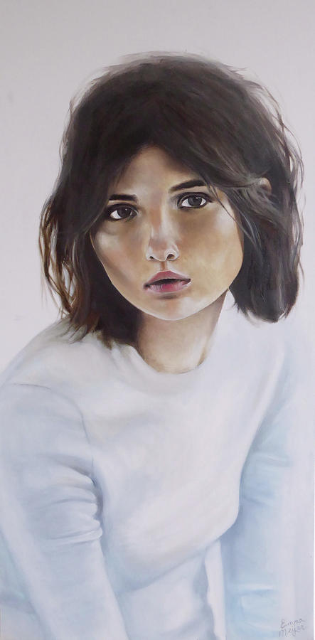 Portrait Painting - Grote Meid by Emma Meijer