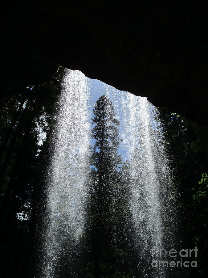 Grotto Falls window Photograph by Marie Neder