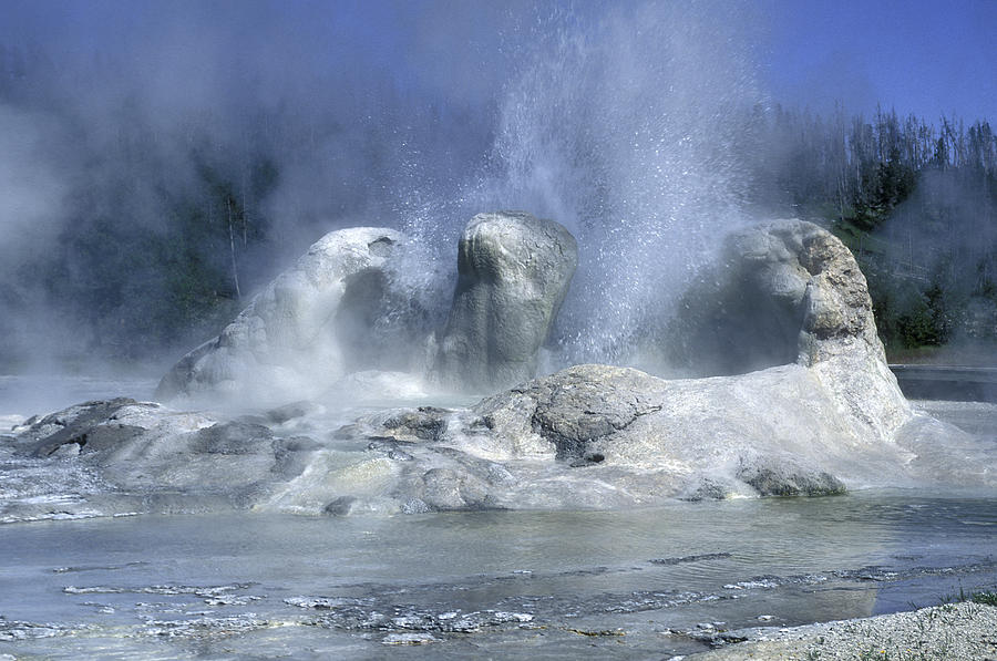 Yellowstone National Park Photograph - Grotto Geyser - Yellowstone National Park by Sandra Bronstein