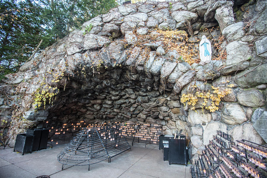 Grotto of our lady of Lourdes 2 Photograph by John McGraw