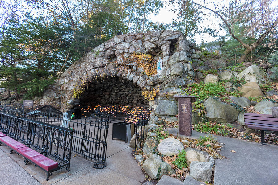 Grotto of our lady of Lourdes Photograph by John McGraw - Fine Art America