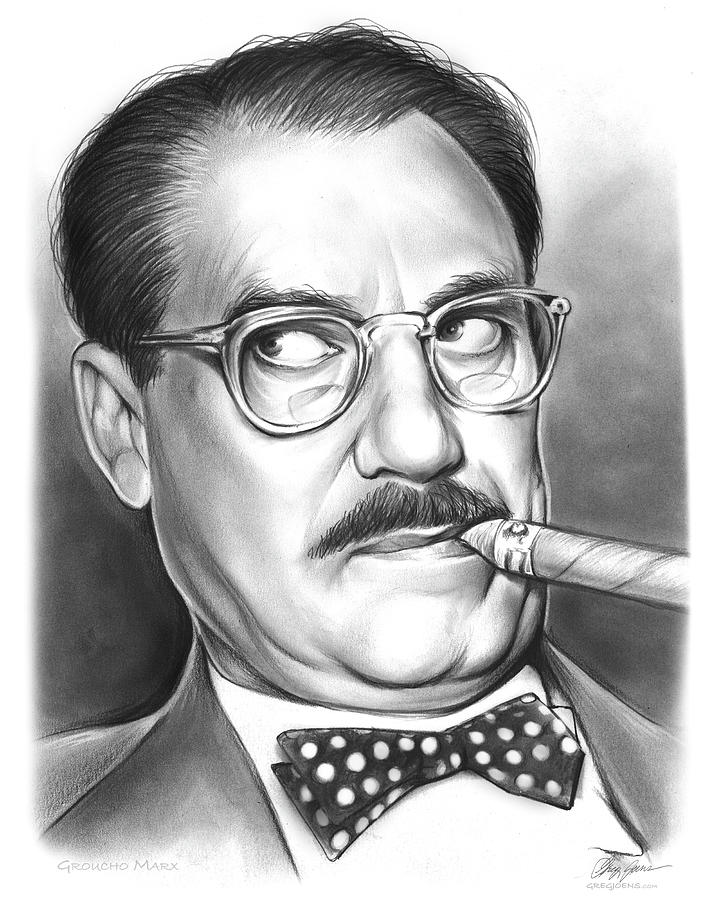 Groucho Marx Drawing by Greg Joens