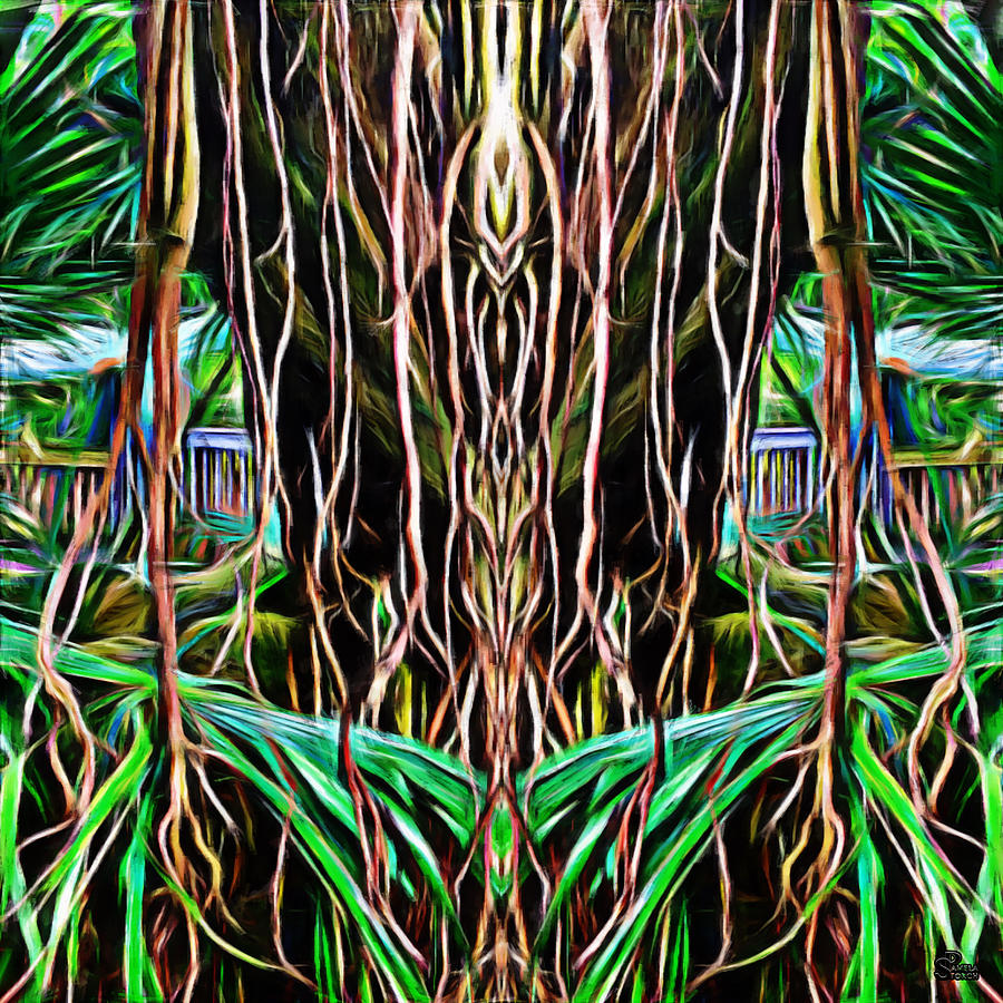 Nature Digital Art - Grounded Energy Roots by Pamela Storch