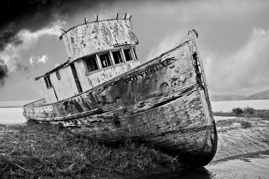 Grounded Fishing Boat Photograph by Neil Pankler