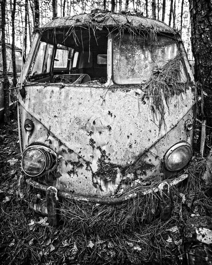 Grounded VW Bus Photograph by Alan Raasch