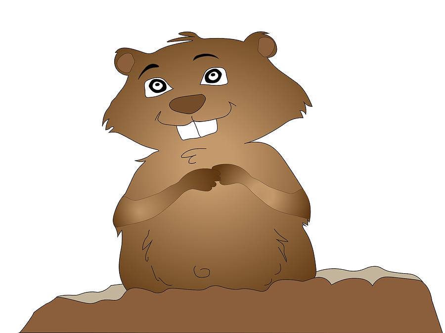 Groundhog illustration  Photograph by Karen Foley