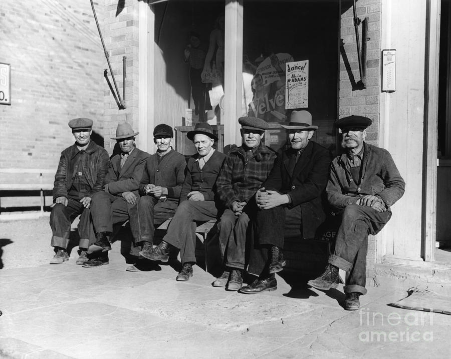 Group Of Old Men In Hats, C.1920-30s Photograph by H. Armstrong Roberts/ClassicStock