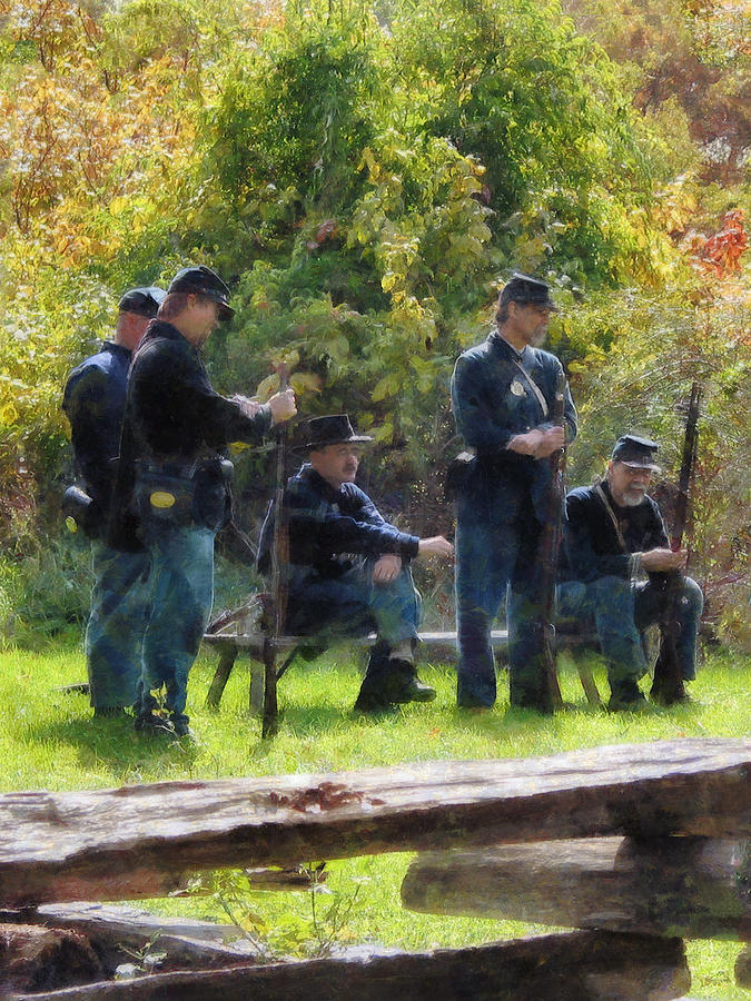 Group of Union Soldiers Photograph by Susan Savad