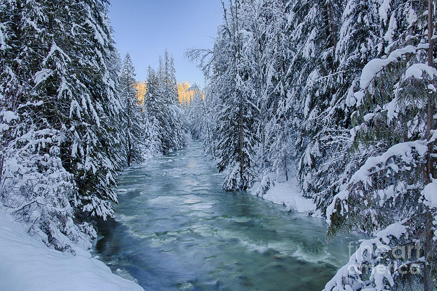 Winter Photograph - Grouse Creek 2 by Idaho Scenic Images Linda Lantzy