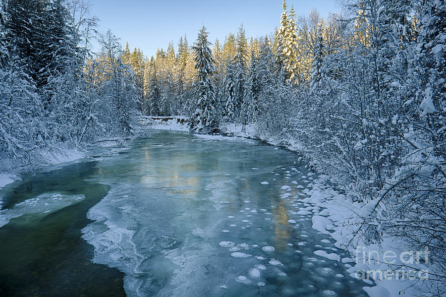 Winter Photograph - Grouse Creek by Idaho Scenic Images Linda Lantzy