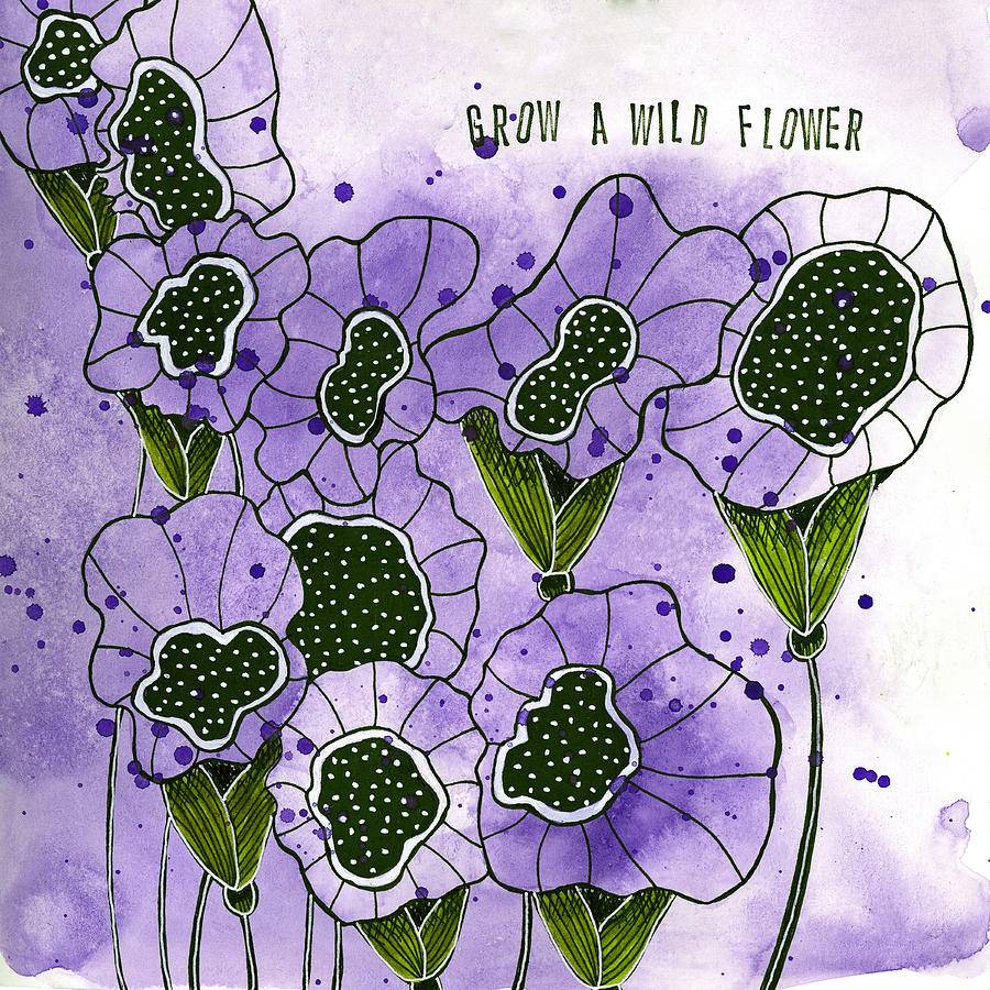 Grow a Wildflower Mixed Media by Tonya Doughty