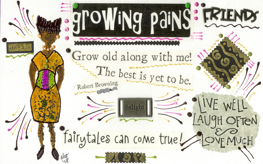 Grow Old With Me Mixed Media by Angela L Walker