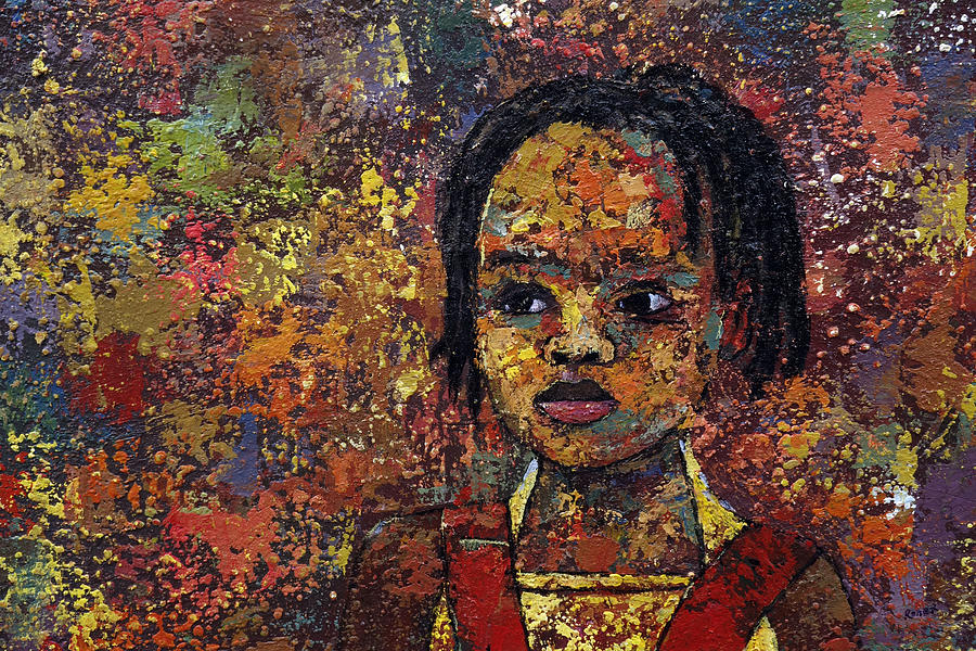 Growing Dreads 2 Painting by Ronex Ahimbisibwe