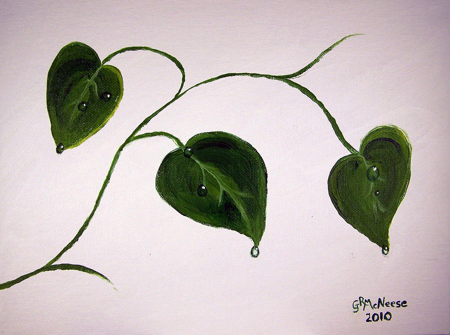 Nature Painting - Growing Like Crazy by Georgie McNeese