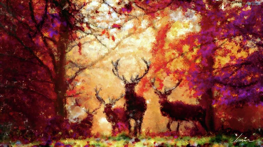 Moose Painting - Growing Stronger  by Armin Sabanovic