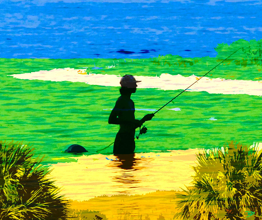 Growing up fishing Digital Art by David Lee Thompson