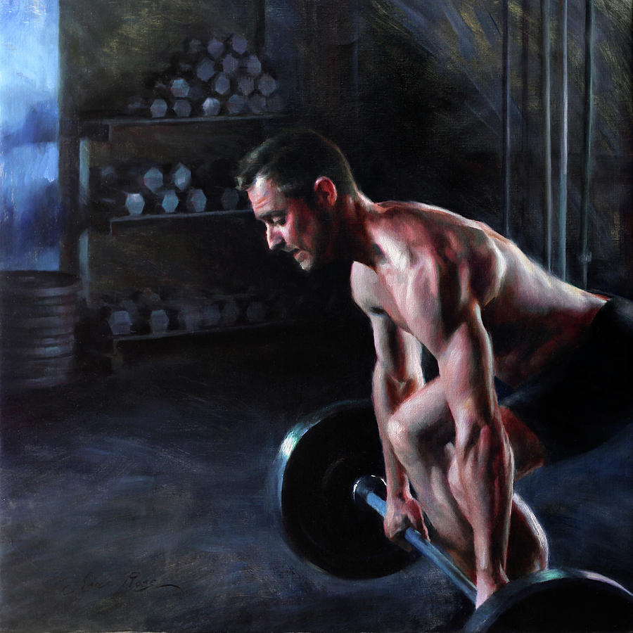 Athlete Painting - Growth in Solitude by Anna Rose Bain