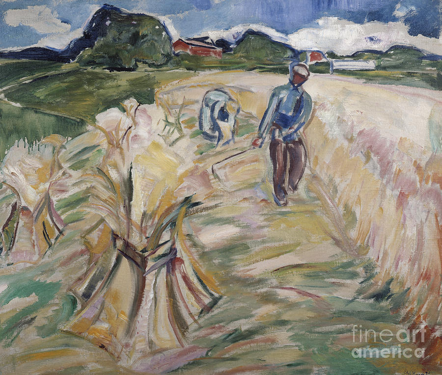 Growth of the soil  Painting by Edvard Munch