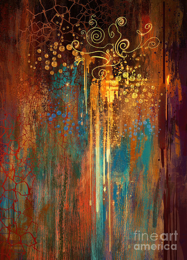 Abstract Painting - Growth by Tithi Luadthong