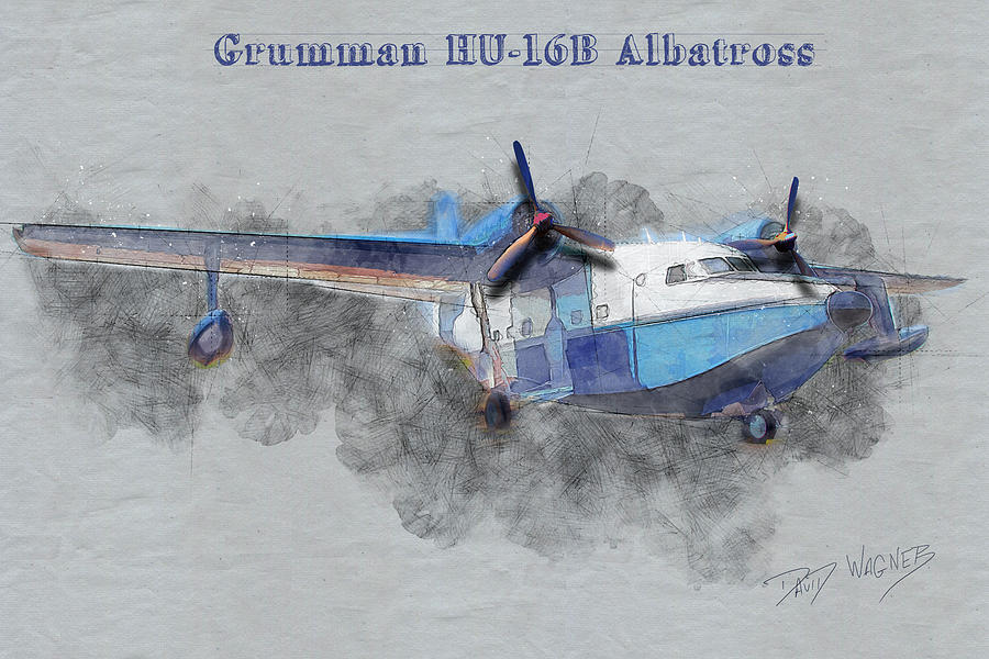 Grumman Albatross Mixed Media by David Wagner