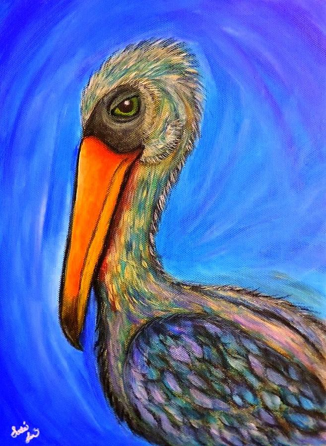 Grumpy Bird Painting by Sade Law - Fine Art America