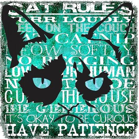 Grumpy Cat Rules Digital Art by Dawn Bearden - Fine Art America