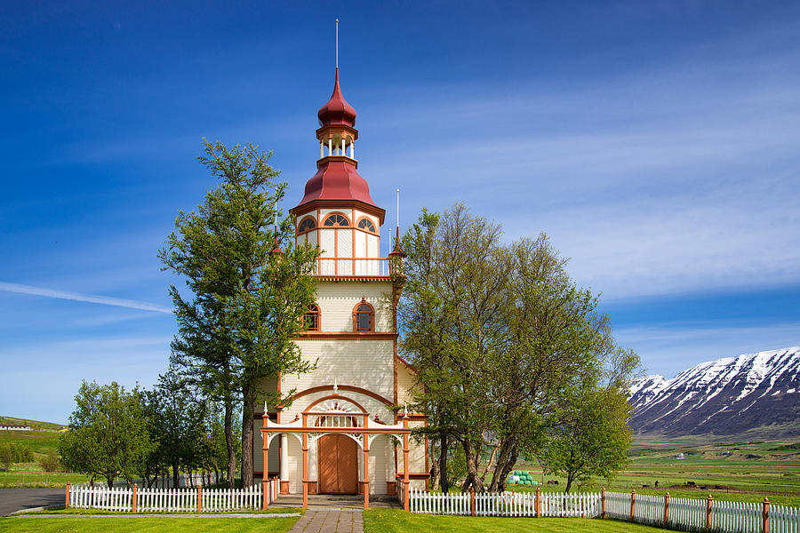 Grundarkirkja Church North Iceland Europe Photograph by Matthias Hauser