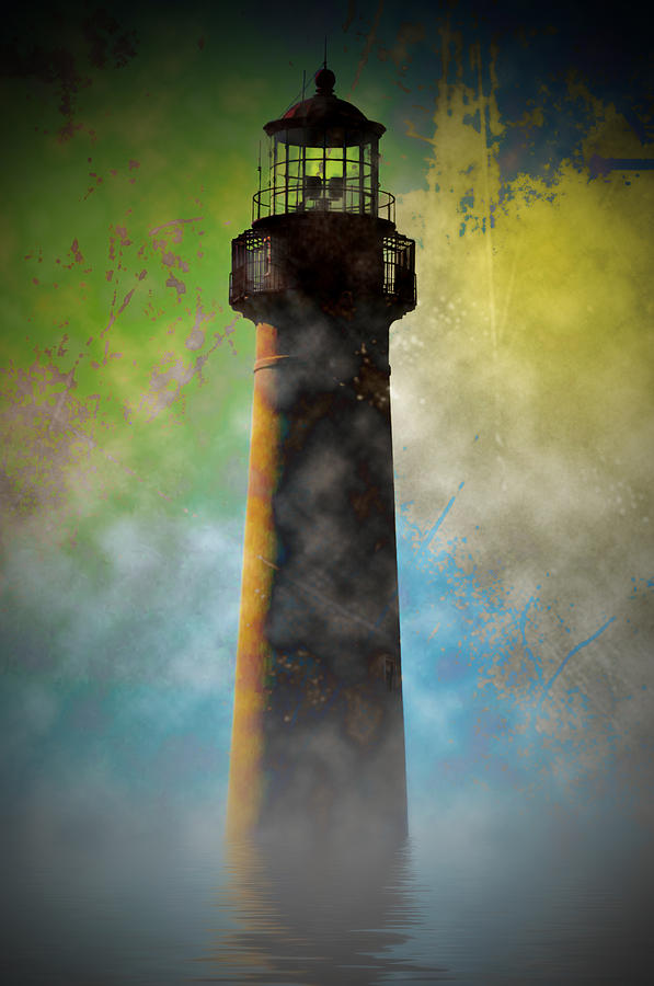 Vintage Photograph - Grunge Lighthouse by Bill Cannon
