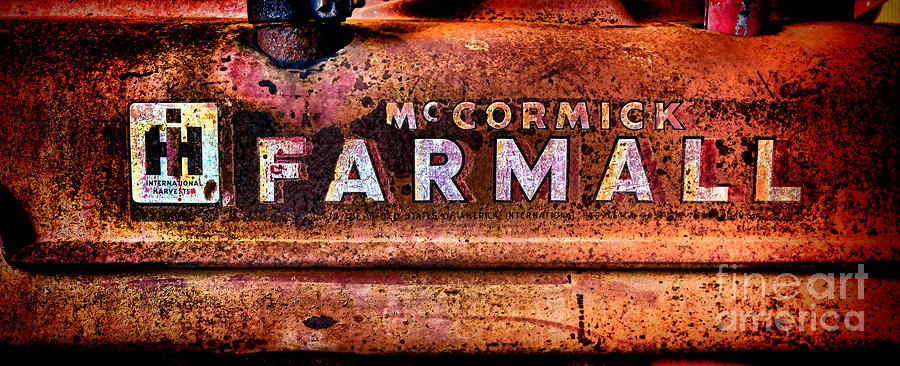 Grunge McCormick Farmall  Photograph by Olivier Le Queinec