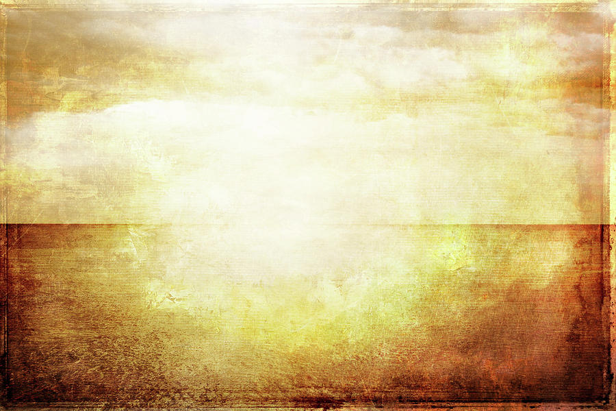 Vintage Photograph - Grungy vintage image of sea and sky in sunlight by GoodMood Art