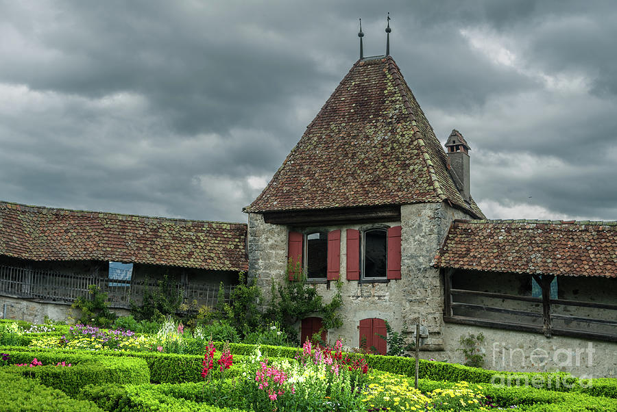 Gruyeres castle and garden Photograph by Michelle Meenawong