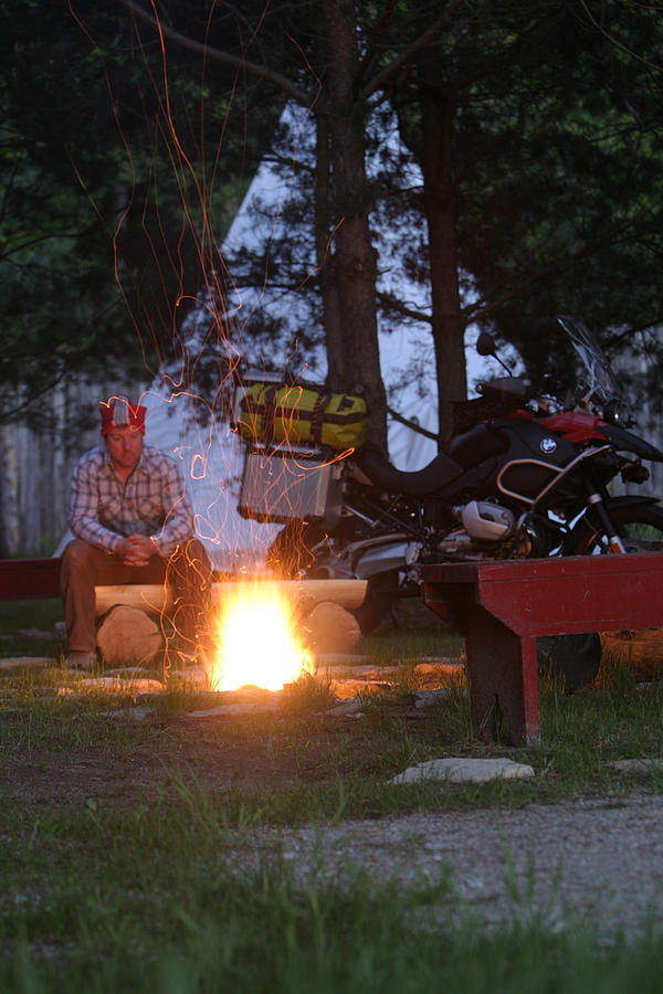 Bmw Photograph - GS Campfire by Stebin Horne