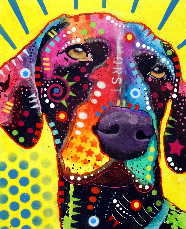 Gsp German Shorthair Pointer Painting by Dean Russo Art