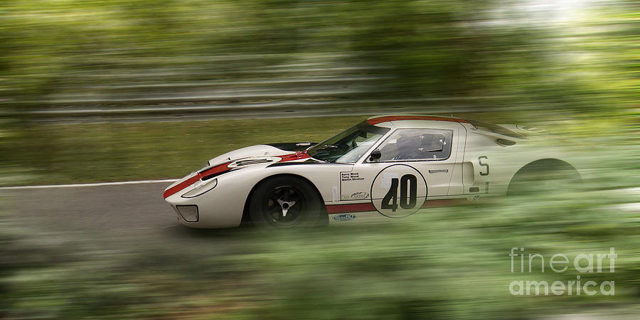 GT40 at Speed Photograph by Roger Lighterness