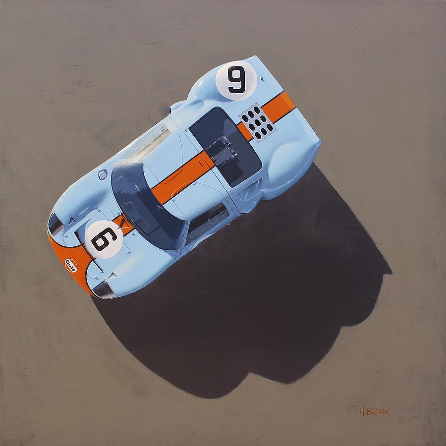 Car Painting - Gt40 by Henry Balzer