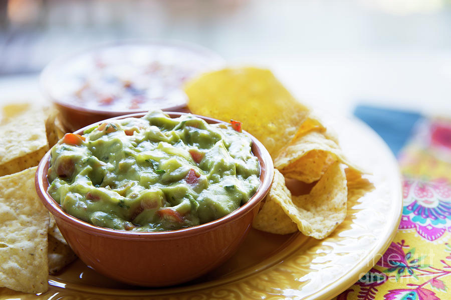 Guac And Chips Photograph