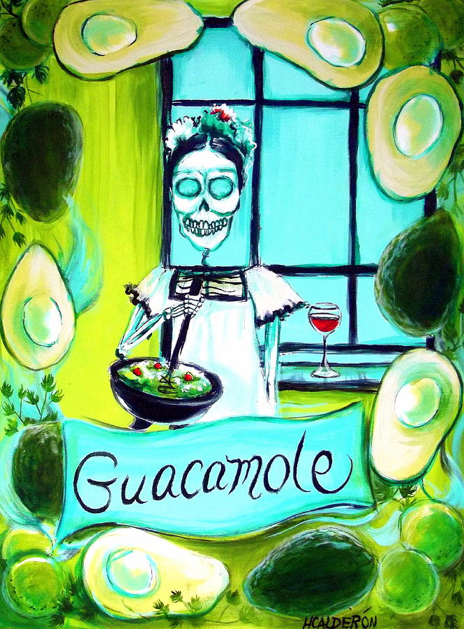 Guacamole Painting by Heather Calderon