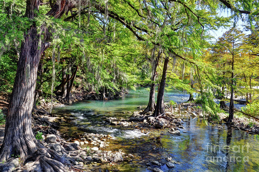 Guadalupe River In Gruene Texas Photograph