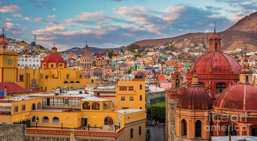 Guanajuato City Panorama Photograph by Inge Johnsson