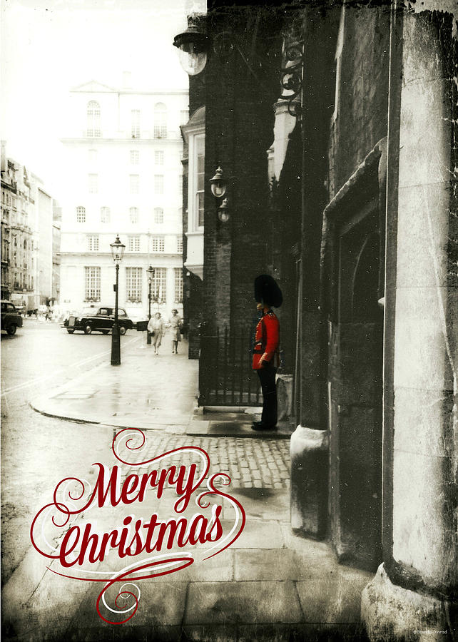 London Photograph - Guard Merry Christmas by Dark Whimsy