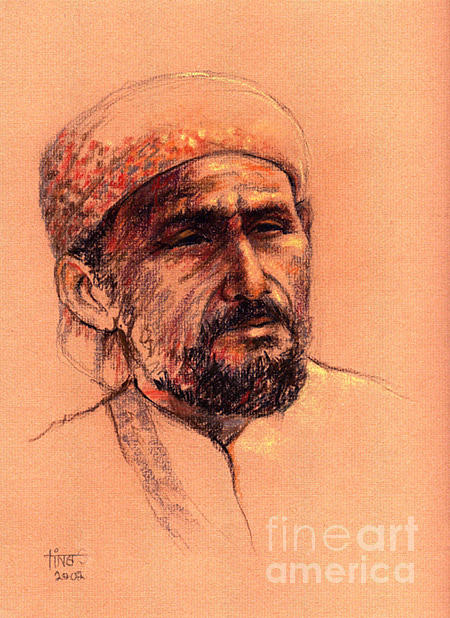 Portrait Painting - Guard by Tina Siddiqui Portrait Painting - Guard by Tina Siddiqui